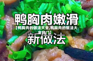 【鸭胸肉的做法大全,鸭胸肉的做法大全窍门】