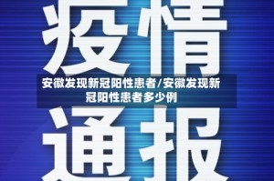 安徽发现新冠阳性患者/安徽发现新冠阳性患者多少例