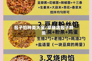 包子馅种类大全/早餐店包子种类