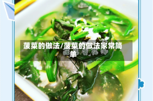 菠菜的做法/菠菜的做法家常简单