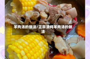 羊肉汤的做法/正宗清炖羊肉汤的做法