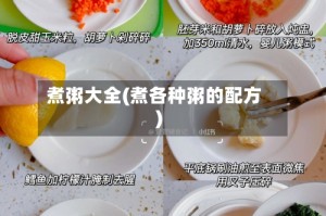 煮粥大全(煮各种粥的配方)