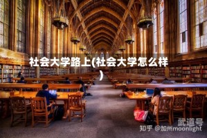 社会大学路上(社会大学怎么样)