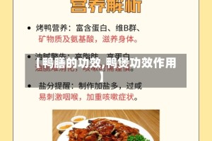 【鸭膳的功效,鸭煲功效作用】