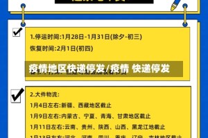 疫情地区快递停发/疫情 快递停发