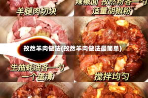 孜然羊肉做法(孜然羊肉做法最简单)