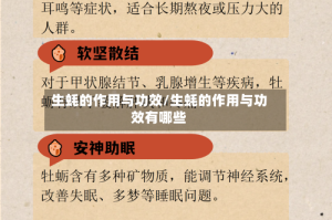 生蚝的作用与功效/生蚝的作用与功效有哪些