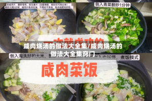 咸肉烧汤的做法大全集/咸肉烧汤的做法大全集窍门