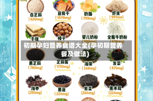 初期孕妇营养食谱大全(孕初期营养餐及做法)