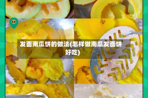 发面南瓜饼的做法(怎样做南瓜发面饼好吃)
