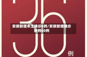 安徽新增本土确诊6例/安徽新增确诊病例60例