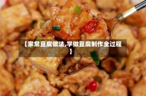 【家常豆腐做法,学做豆腐制作全过程】