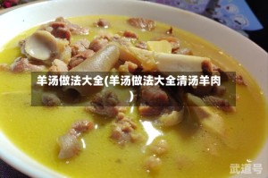 羊汤做法大全(羊汤做法大全清汤羊肉)