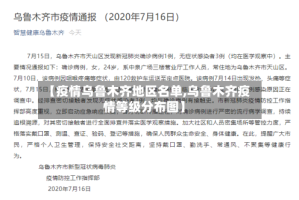 【疫情乌鲁木齐地区名单,乌鲁木齐疫情等级分布图】