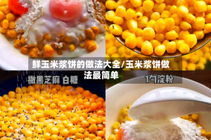 鲜玉米浆饼的做法大全/玉米浆饼做法最简单