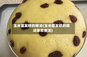 玉米面发糕的做法(玉米面发糕的做法家常做法)