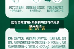 奶粉功效作用/奶粉的功效与作用及食用方法