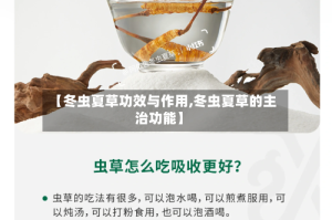 【冬虫夏草功效与作用,冬虫夏草的主治功能】