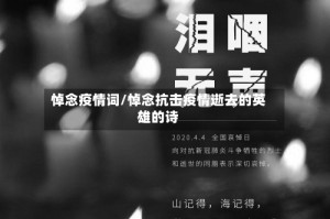 悼念疫情词/悼念抗击疫情逝去的英雄的诗