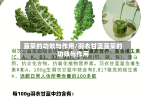 蔬菜的功效与作用/羽衣甘蓝蔬菜的功效与作用