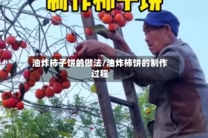 油炸柿子饼的做法/油炸柿饼的制作过程