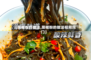 【蕨根粉的做法,蕨根粉的做法视频窍门】
