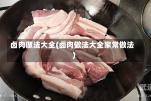 卤肉做法大全(卤肉做法大全家常做法)