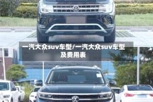 一汽大众suv车型/一汽大众suv车型及费用表