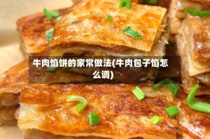 牛肉馅饼的家常做法(牛肉包子馅怎么调)