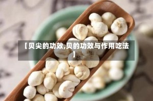 【贝尖的功效,贝的功效与作用吃法】
