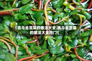 【蒸马齿苋菜的做法大全,蒸马齿苋菜的做法大全窍门】