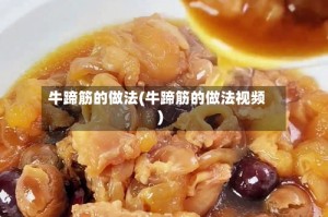 牛蹄筋的做法(牛蹄筋的做法视频)