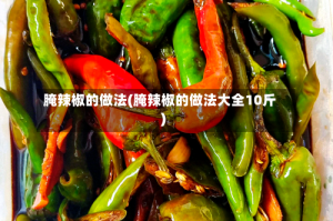 腌辣椒的做法(腌辣椒的做法大全10斤)