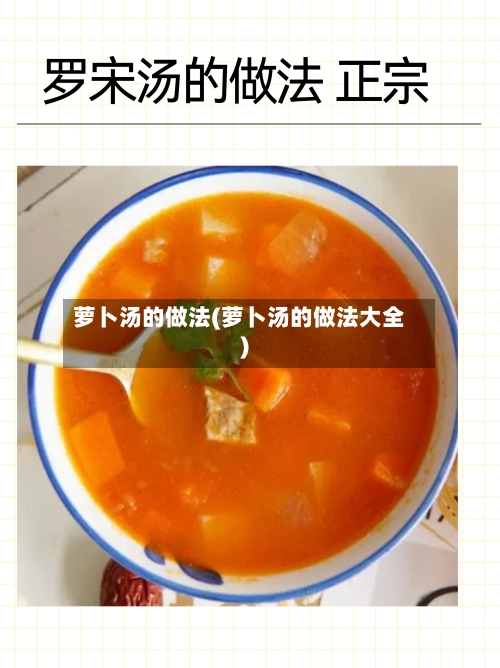 萝卜汤的做法(萝卜汤的做法大全)-第1张图片