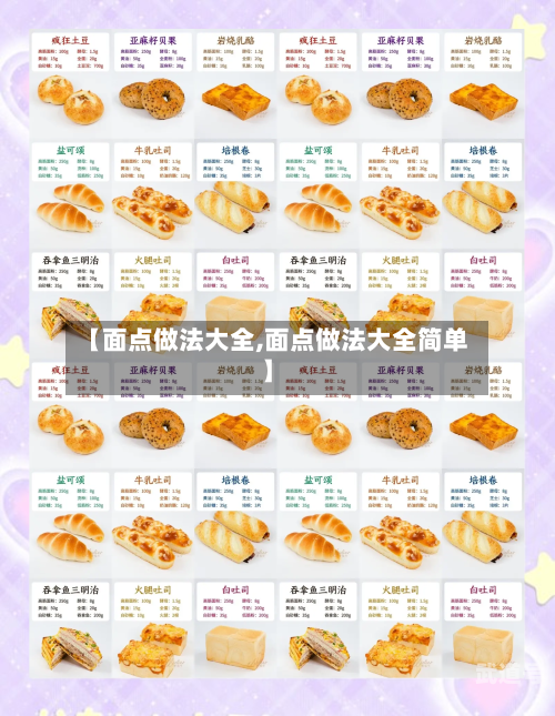【面点做法大全,面点做法大全简单】-第1张图片