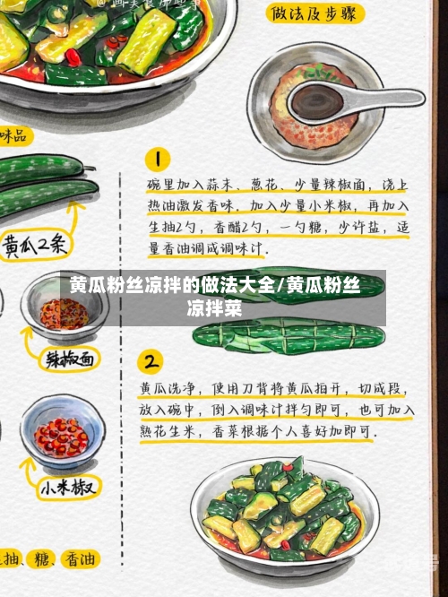 黄瓜粉丝凉拌的做法大全/黄瓜粉丝凉拌菜-第2张图片